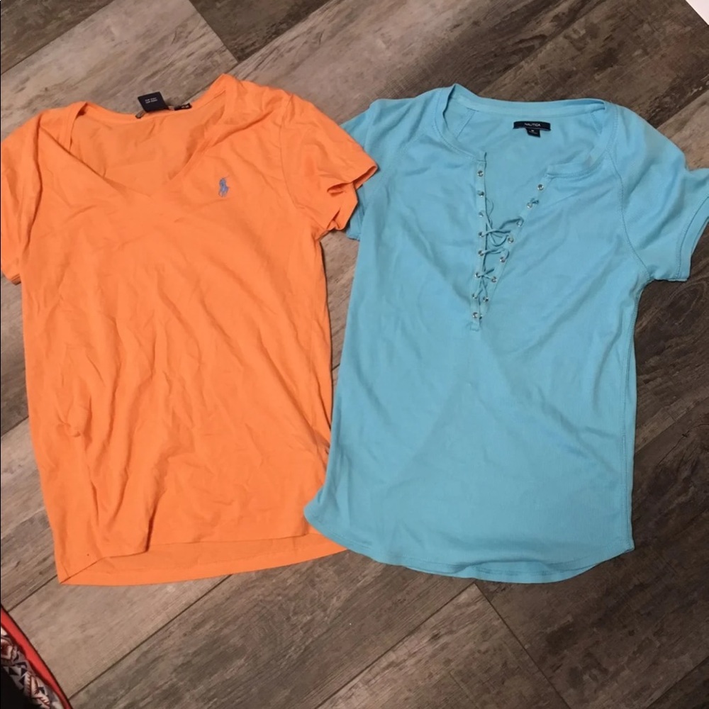 🛑 2 for $20 2 tees Ralph Lauren nautica